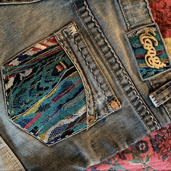 COOGI Authentic Australian Embroidered Jean Shorts - Picture 1 of 7